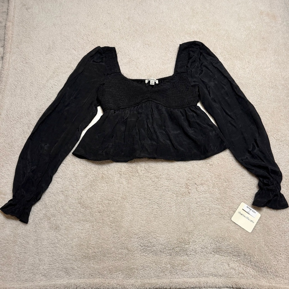Charmed Hearts Babydoll Top